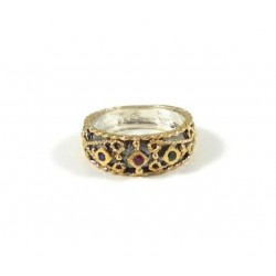 SILVER RING 925 GOLD PLATED...